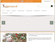 Tablet Screenshot of kryddersnapse.dk